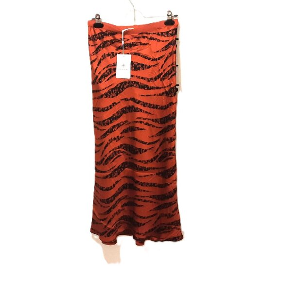 Anine Bing Silk Zebra Maxi Skirt – Size S 100% Silk - Picture 1 of 6